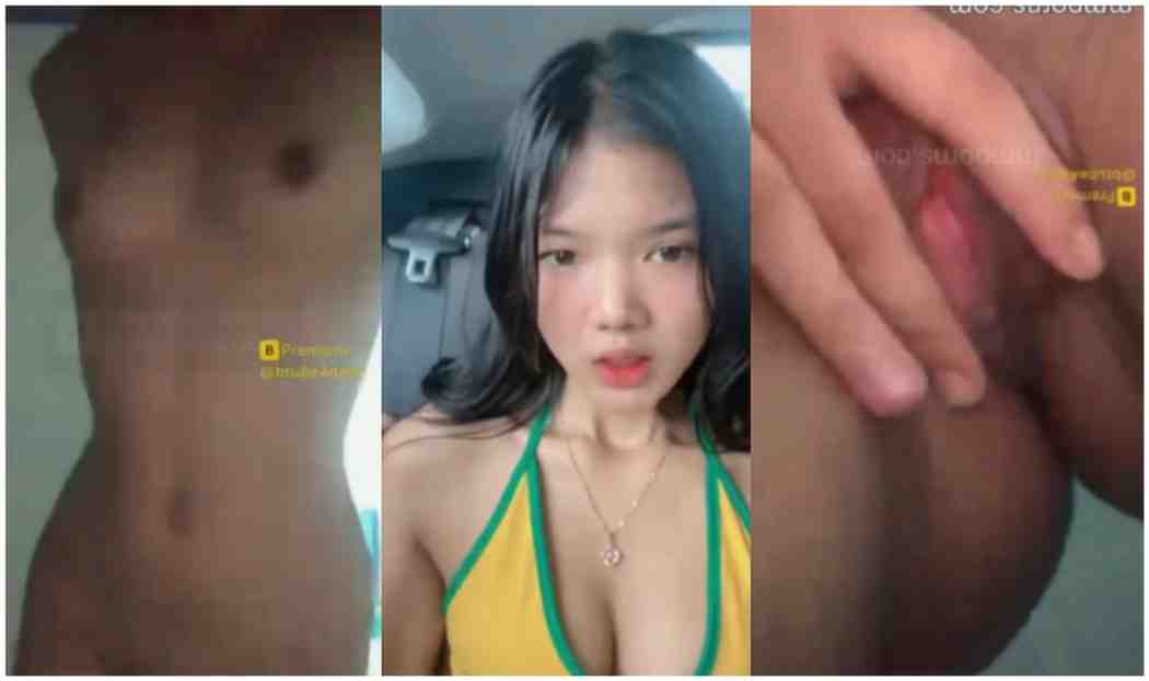 ပိပိအငုံလေးကို ဖြဲပြနေတဲ့ ကျောင်းသူလေး