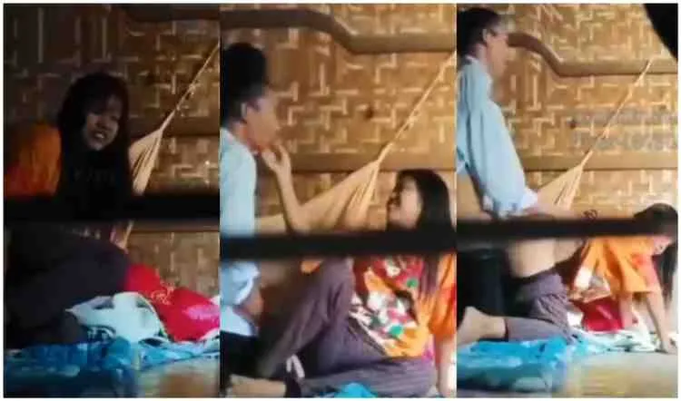 ရွာကဝါးကပ်ကာ အိမ်ထဲက ချောင်းရိုက်လေး
