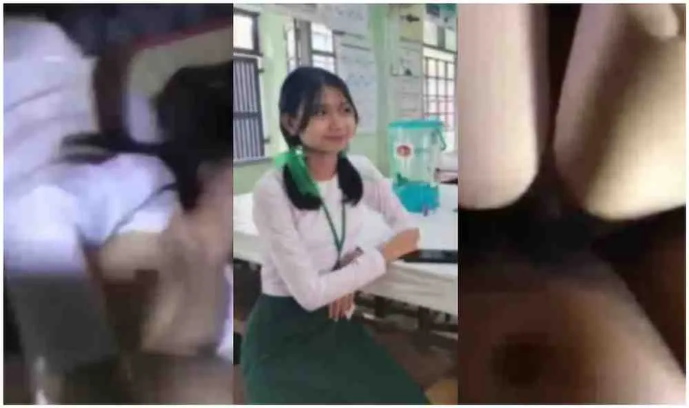 စာသင်ခန်းထဲ ပါကင်ဖွင့်ခံတဲ့ ကျောင်းသူလေး